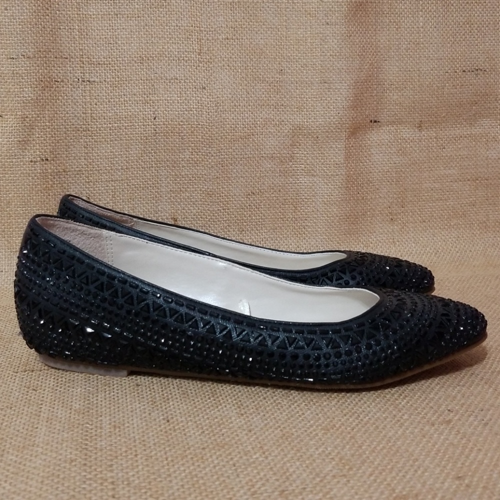 David's Bridal black flats